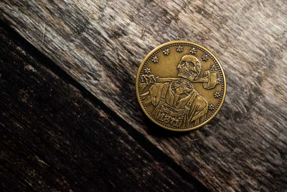 Dead on paper hobo coin