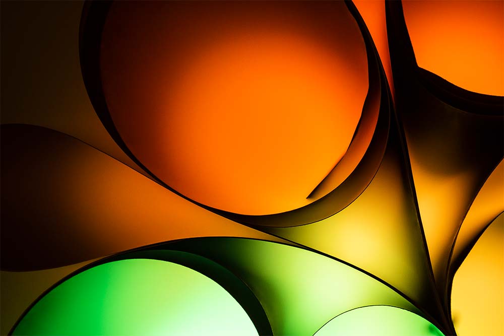 Orange and green abstract photos