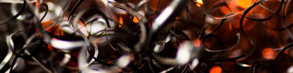 Abstract Macro Photos using Metal Shavings banner