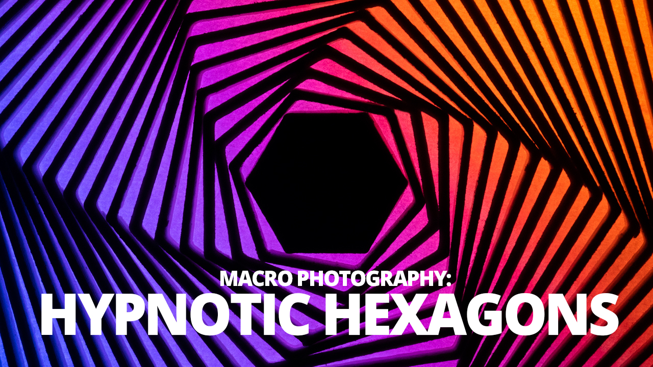 geometric hexagon art abstract macro photography tutorial adaptalux