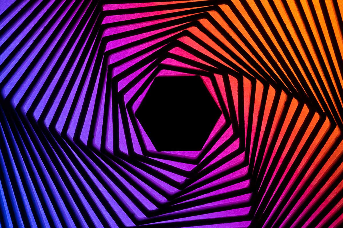 geometric hexagon art