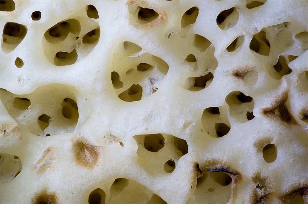 crumpet macro photography