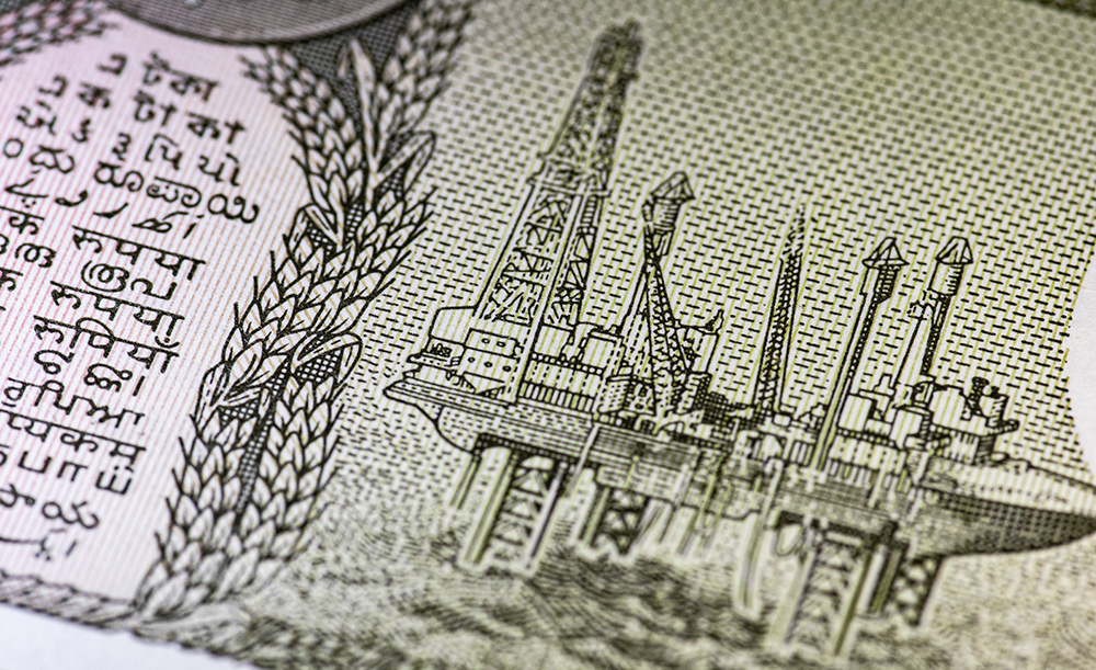 Close up international money