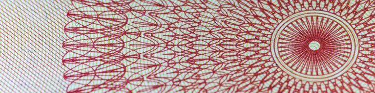 Money macro photography