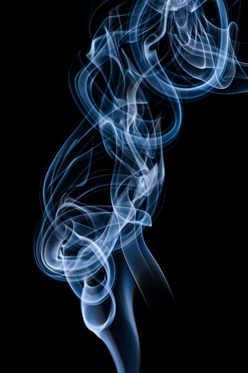 Black Background With Smoke