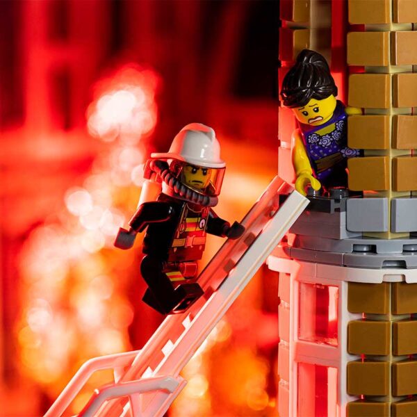 Macro photography lighting for lego