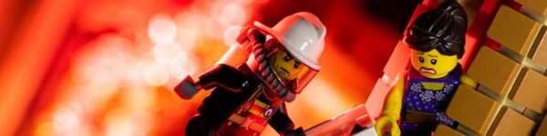 lego toy photography firefighter