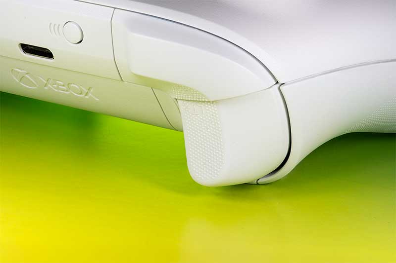 Close-up product photography xbox controller