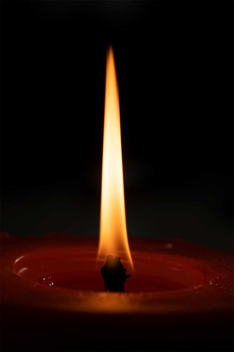 Candle flame photography tutorial