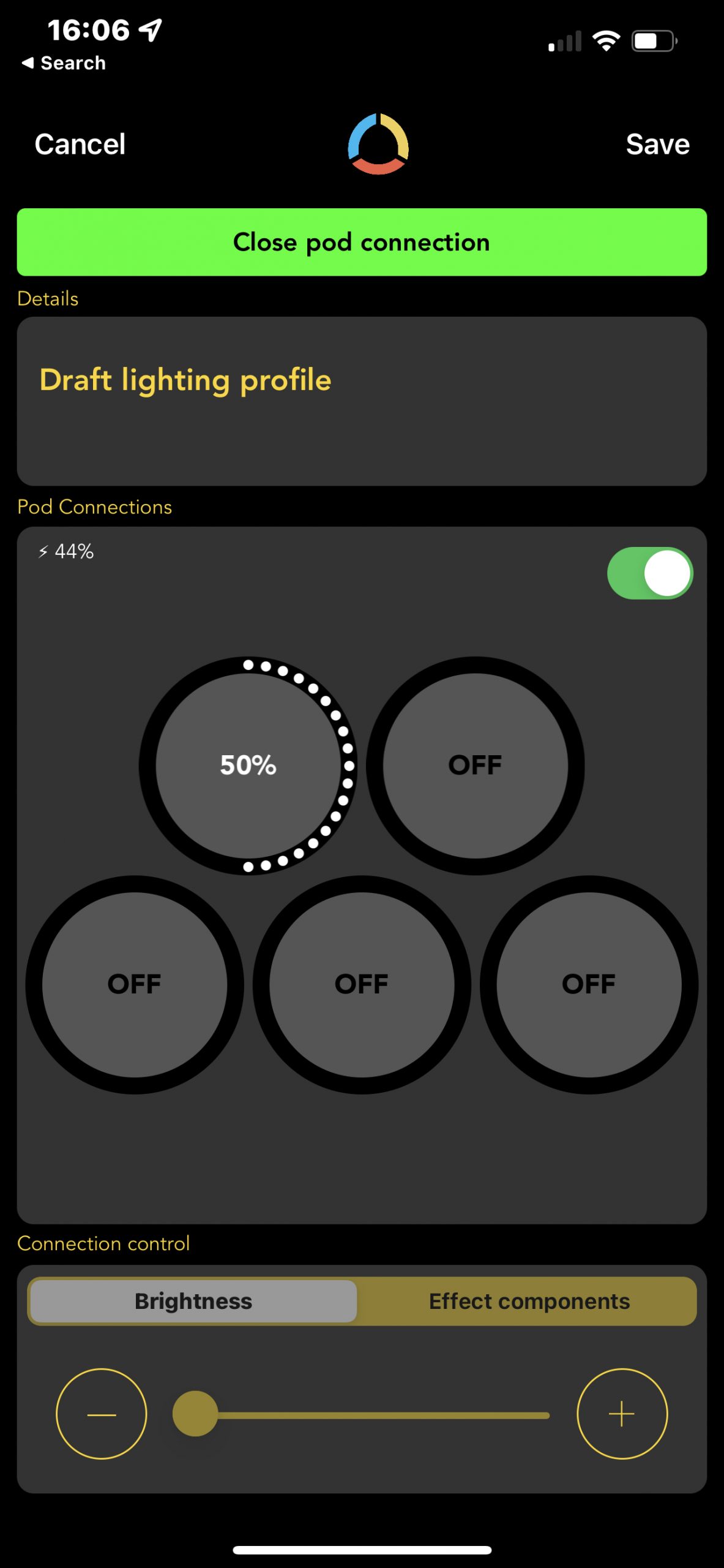 Adaptalux App connection