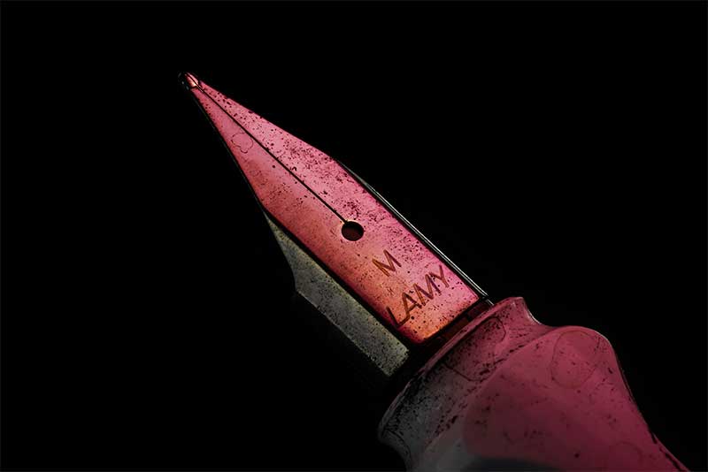 Close up fountain pen macro photograph