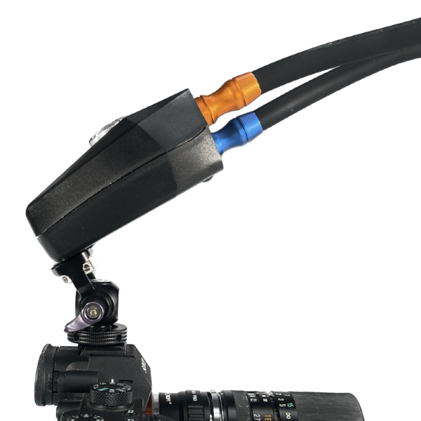 Camera hot shoe mount side view