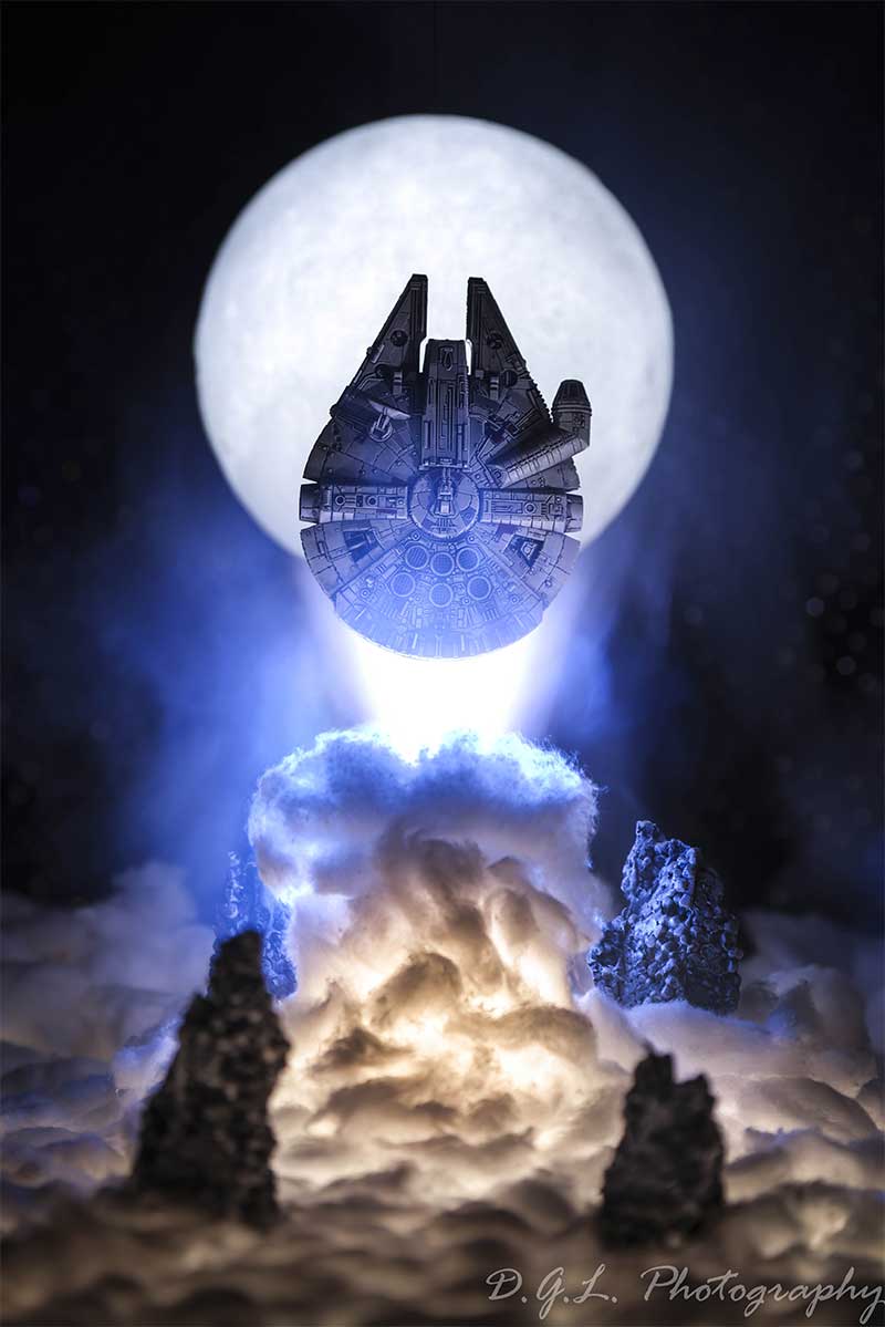 Millennium Falcon Start wars photography