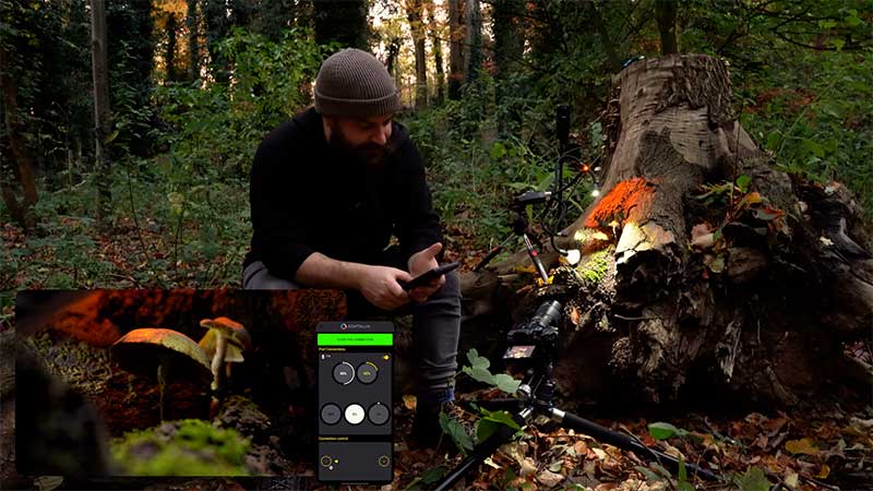 Adaptalux-App-control-for-mushroom-photography